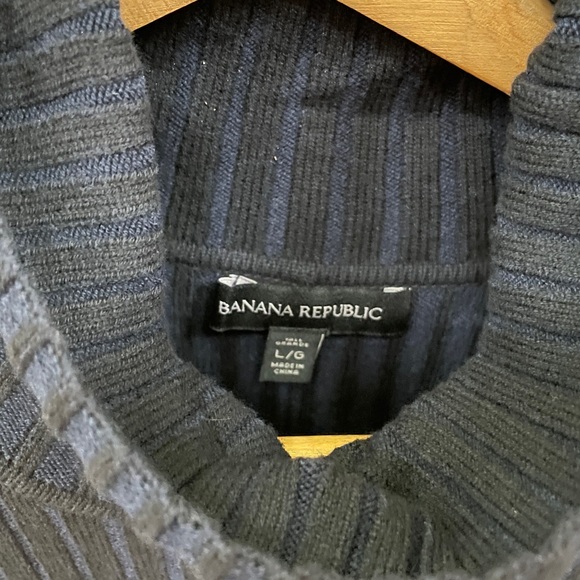 Banana Republic ribbed sweater dress size L Navy - Picture 2 of 4